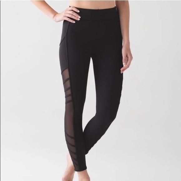 lululemon athletica Pants & Jumpsuits Lululemon Mesh Sided Leggings